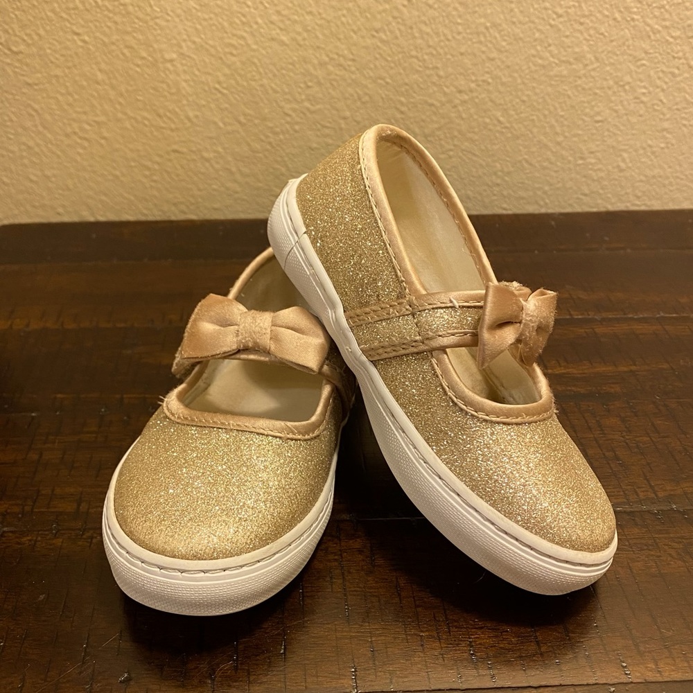 Janie and Jack Glitter Bow Sneaker
